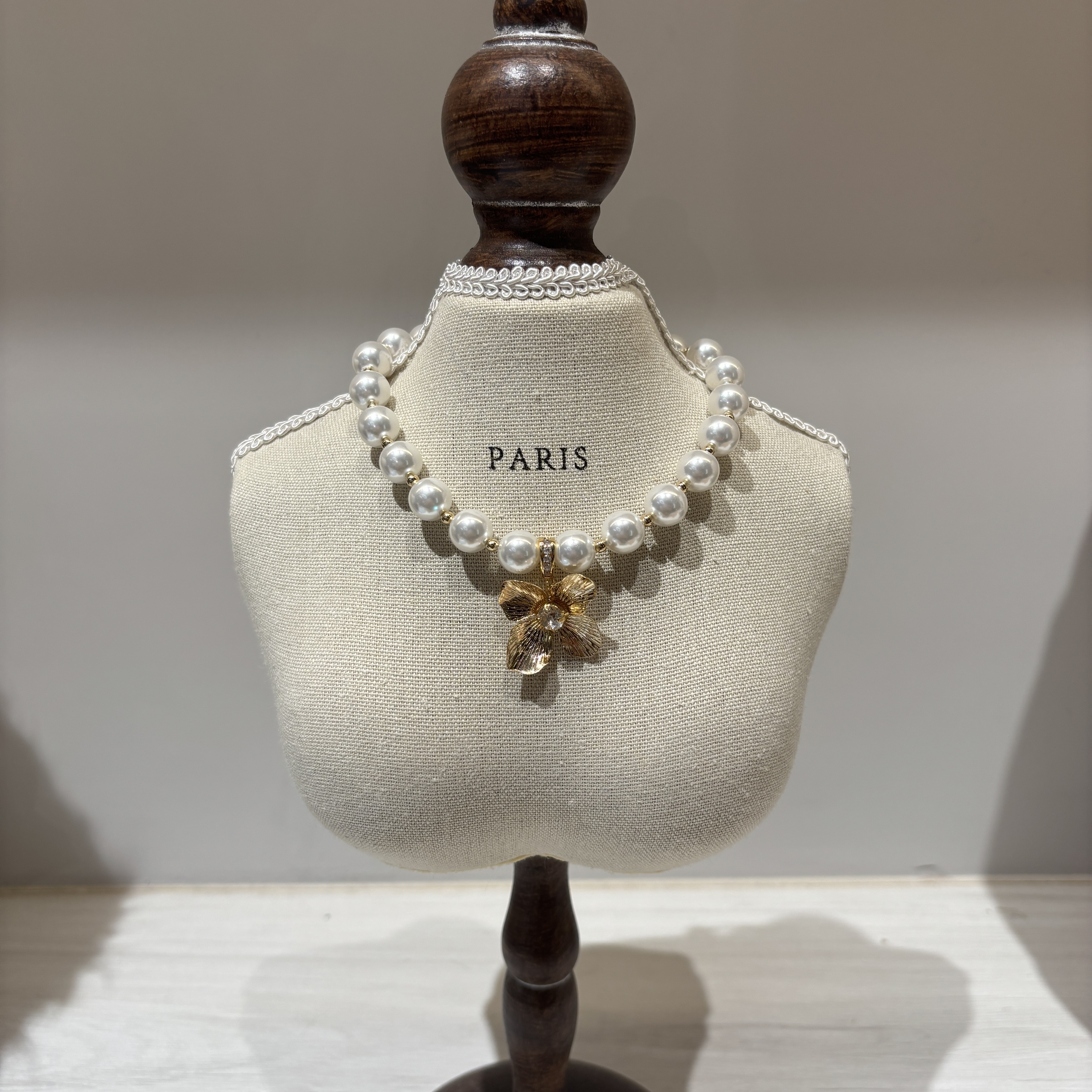 Salon de Peony 金盞花珍珠項鍊