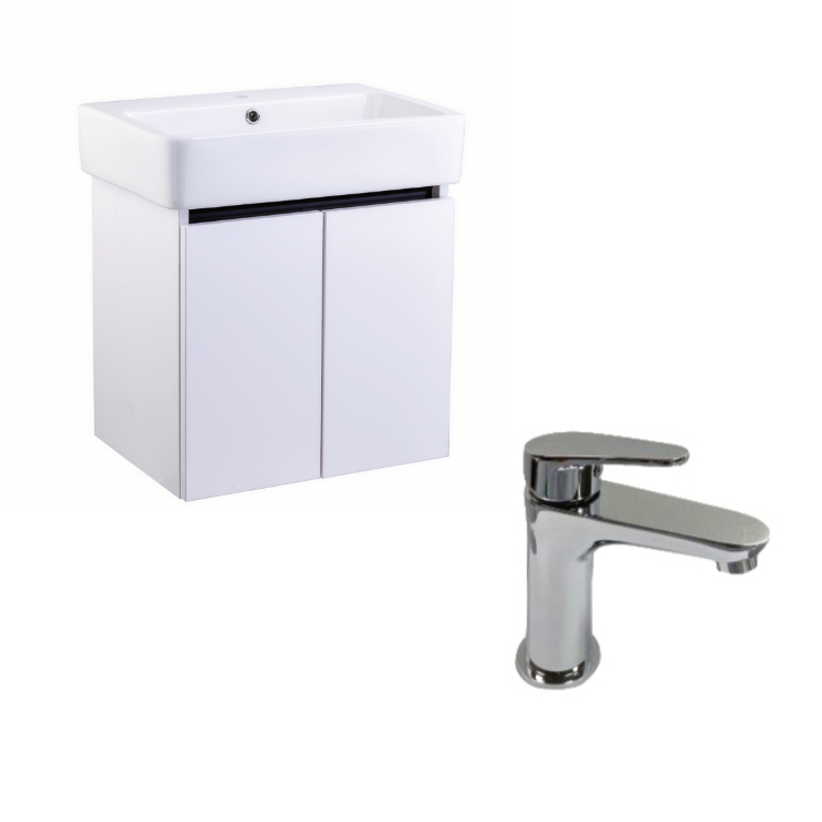 H&H L2070洗面盆+FJG浴櫃 加 FJL-01Melville水龍頭