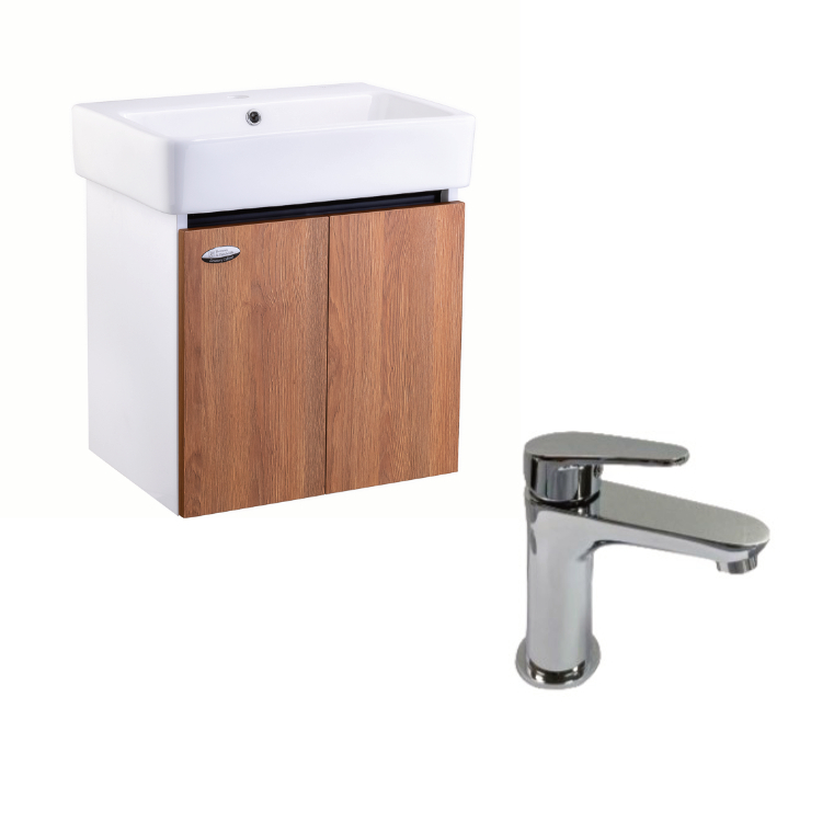 H&H L2070洗面盆+FJG浴櫃 加 FJL-01Melville水龍頭