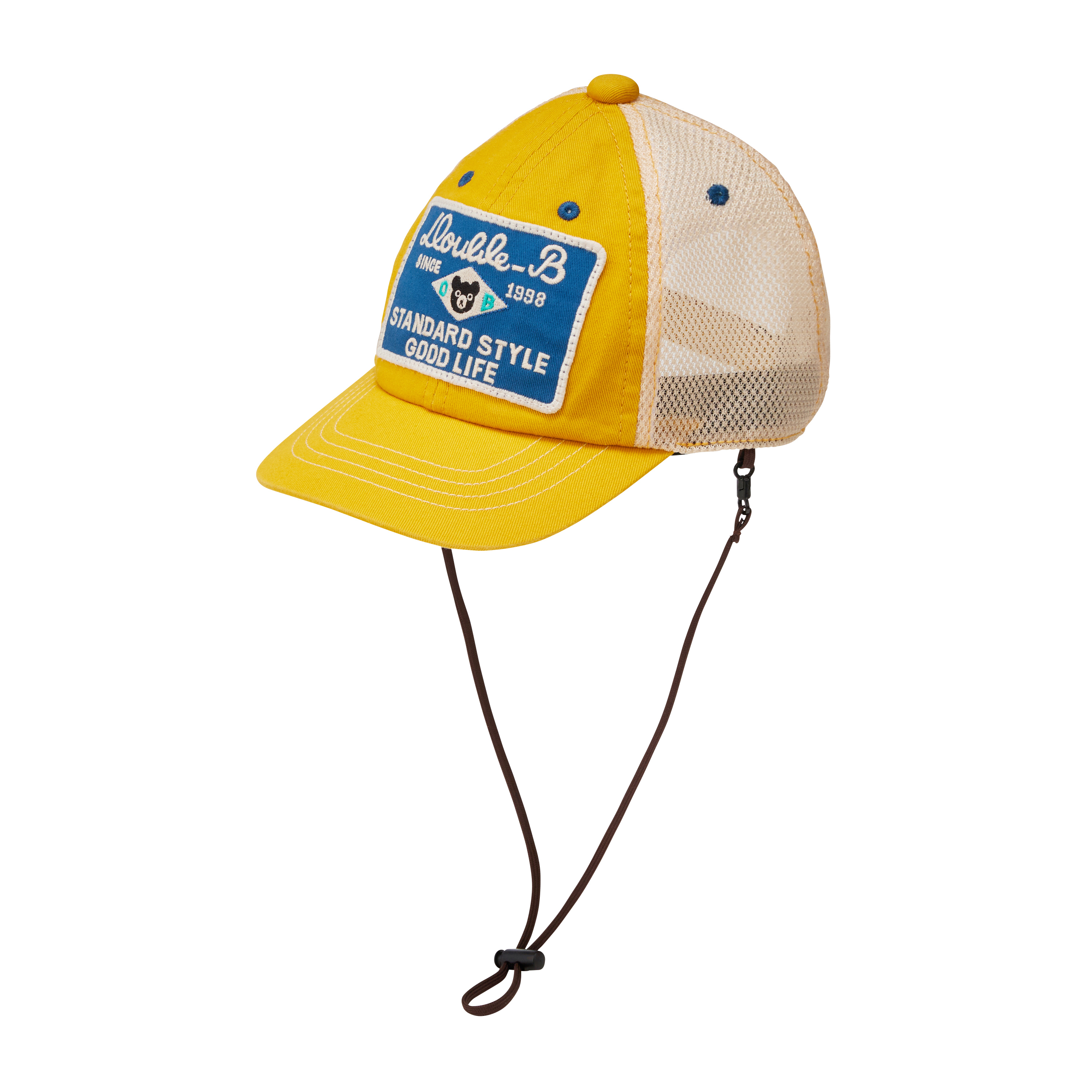 DOUBLE_B 徽章卡車帽/棒球帽-黃