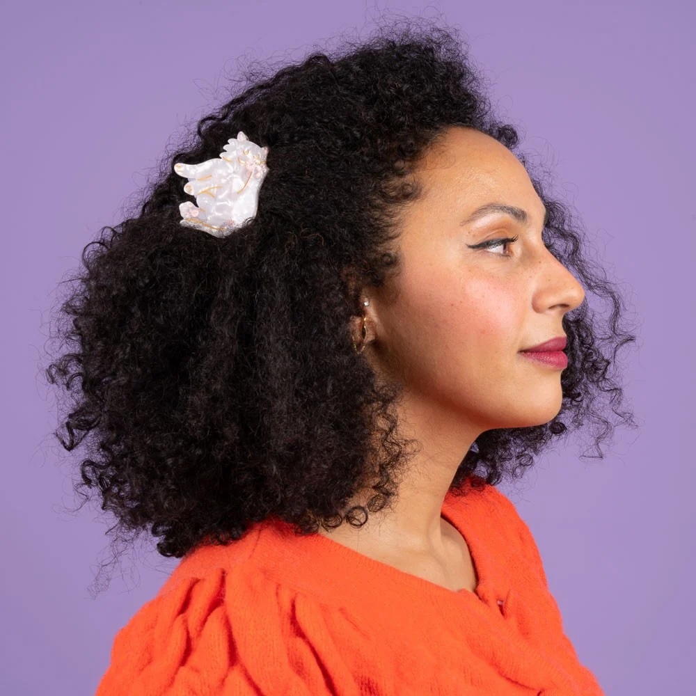 WHITE CAT HAIR CLAW｜Coucou Suzette