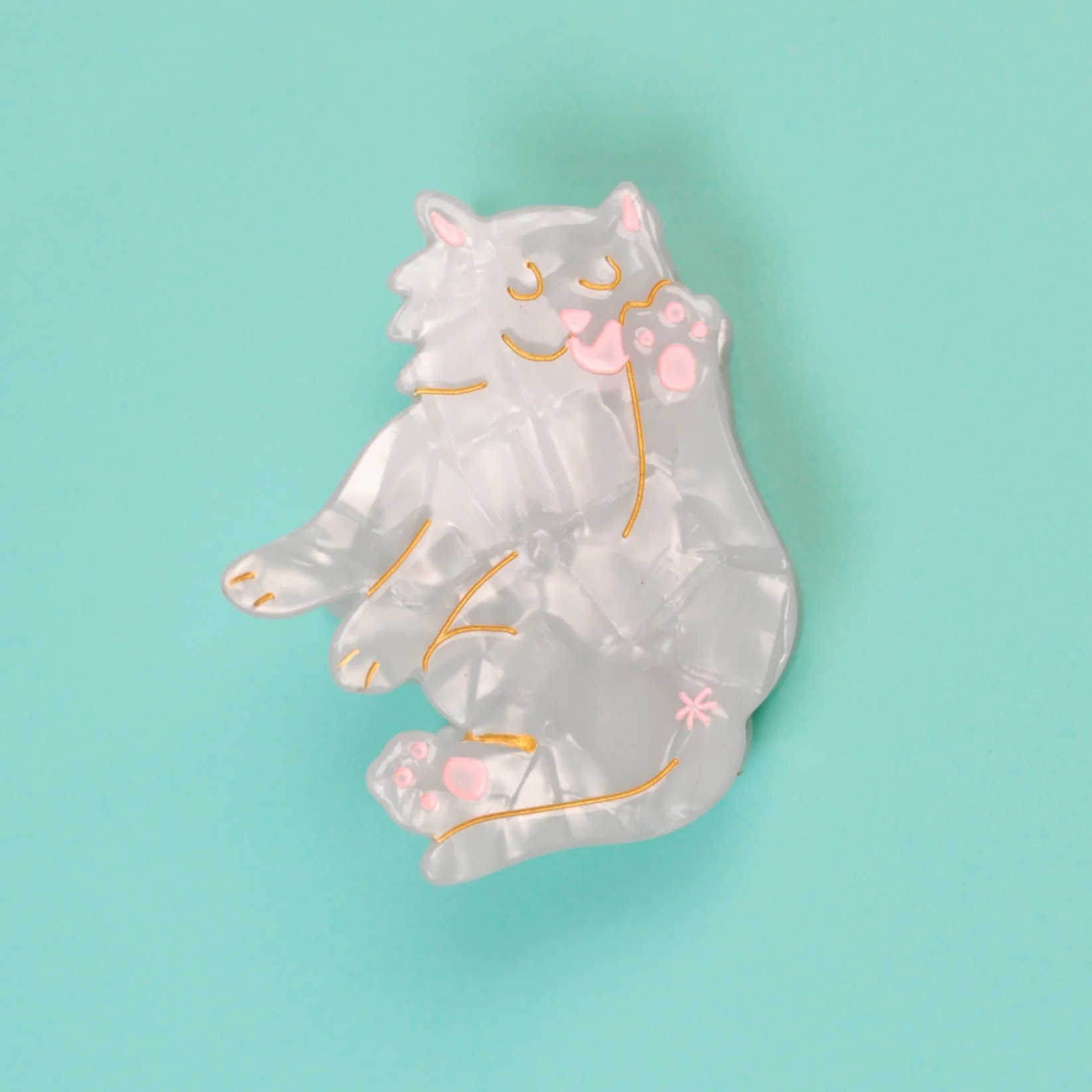 WHITE CAT HAIR CLAW｜Coucou Suzette