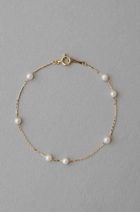 [連線優惠] ete K18YG 工藝珍珠手鍊 日本製