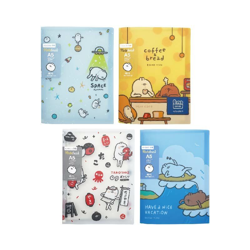【PENROTE筆樂 】醜白兔 聯名 A5-20孔活頁筆記本
