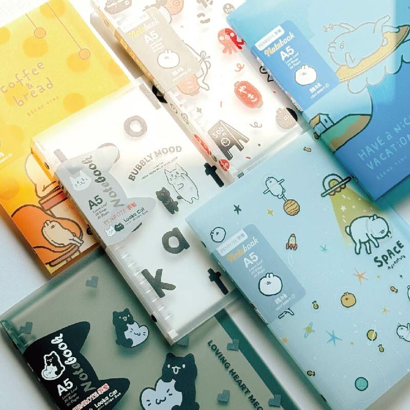 【PENROTE筆樂 】醜白兔 聯名 A5-20孔活頁筆記本