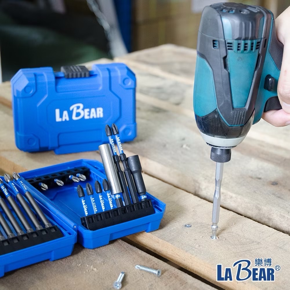 LaBear 樂博｜耐衝擊起子頭收納盒 大款-小款 起子頭盒 工具盒 鑽頭 鑽尾 零件 收納工具收納盒｜含配件座｜台灣製