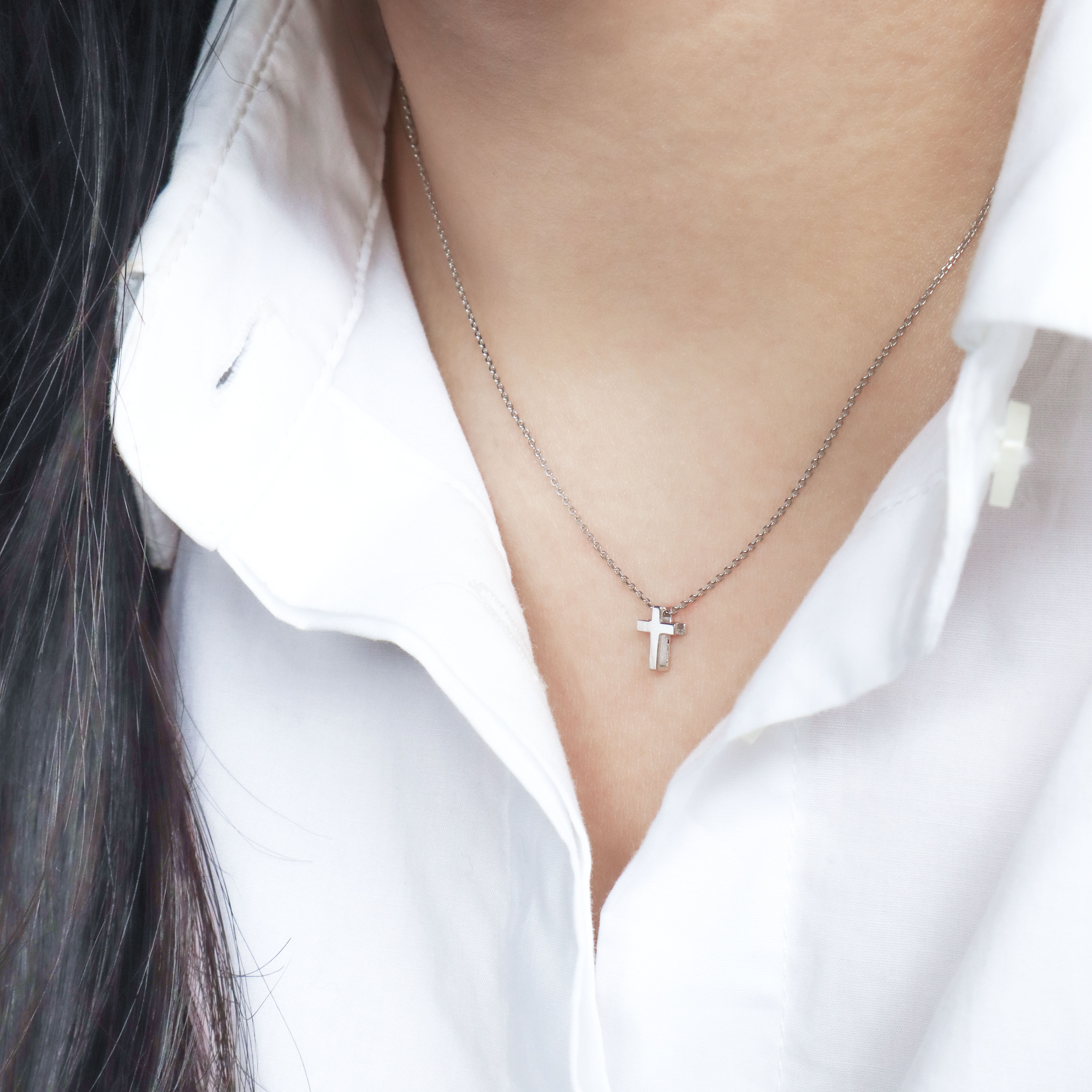 Silver/光映十字項鍊