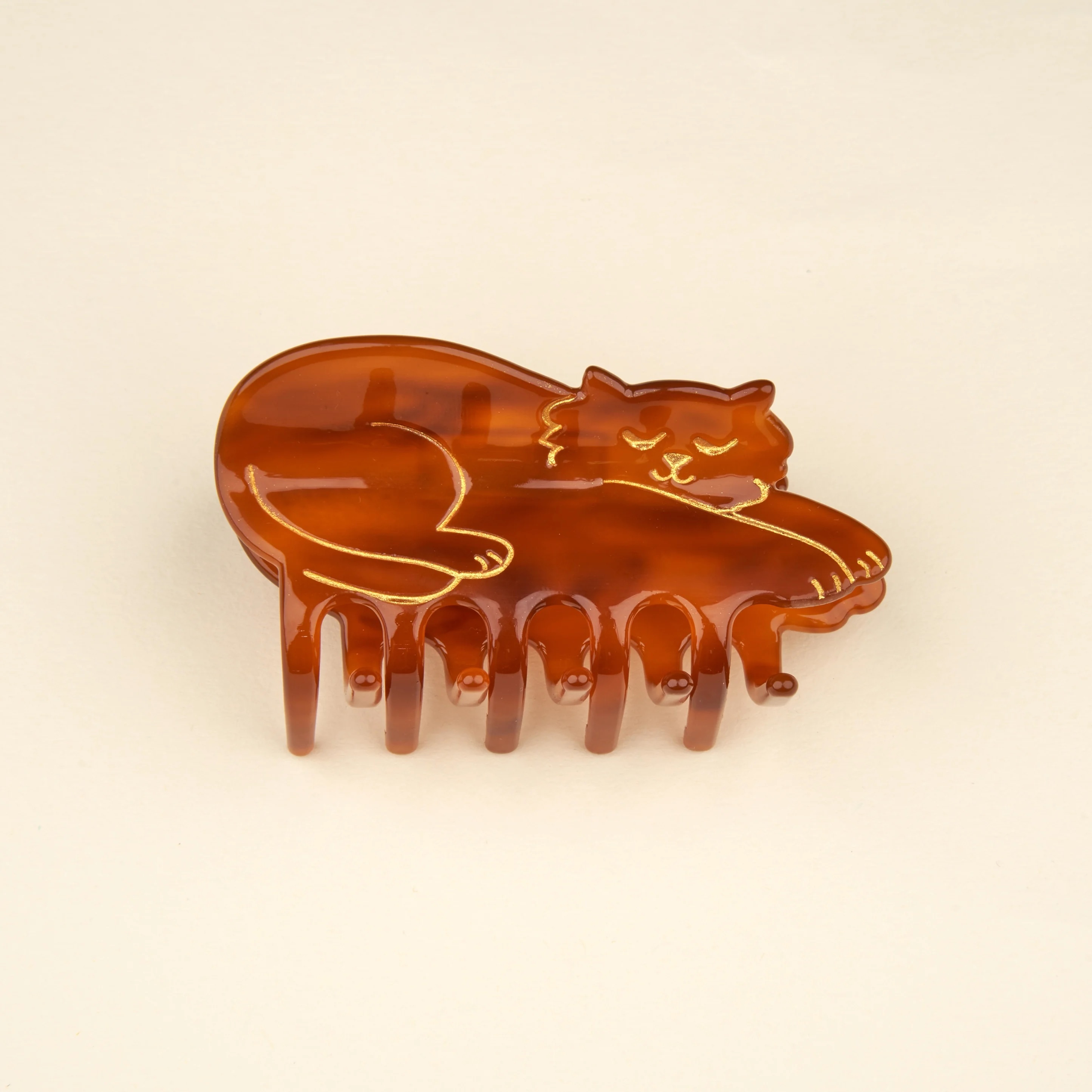 BROWN CAT HAIR CLAW｜Coucou Suzette