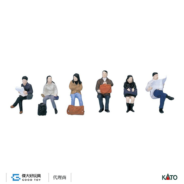 KATO 6-513 (HO) 人偶 坐著的乘客 (6入)