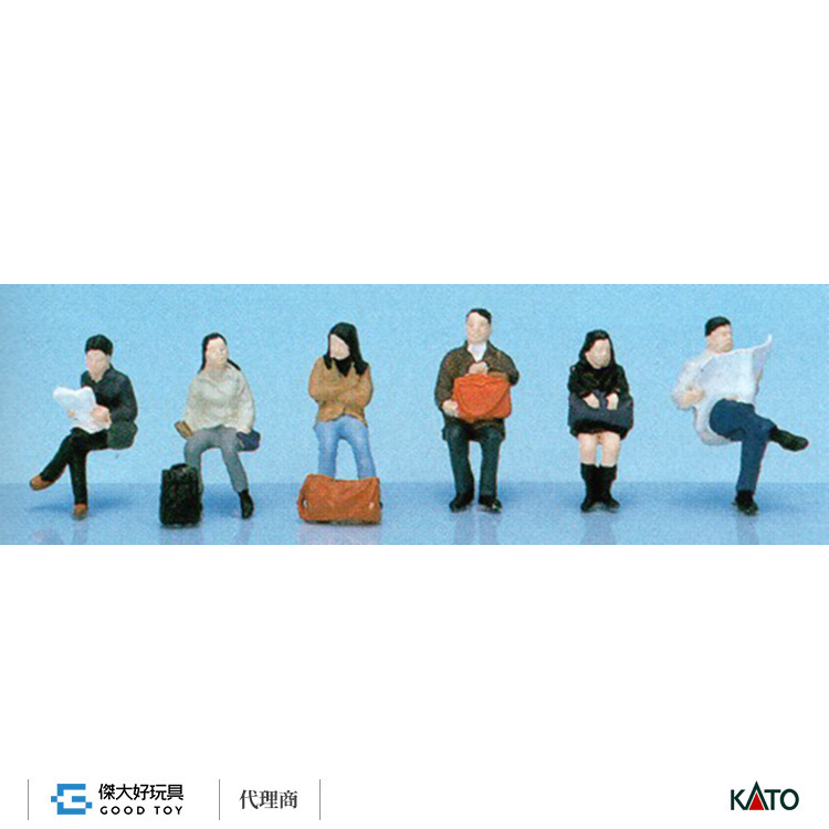 KATO 6-513 (HO) 人偶 坐著的乘客 (6入)