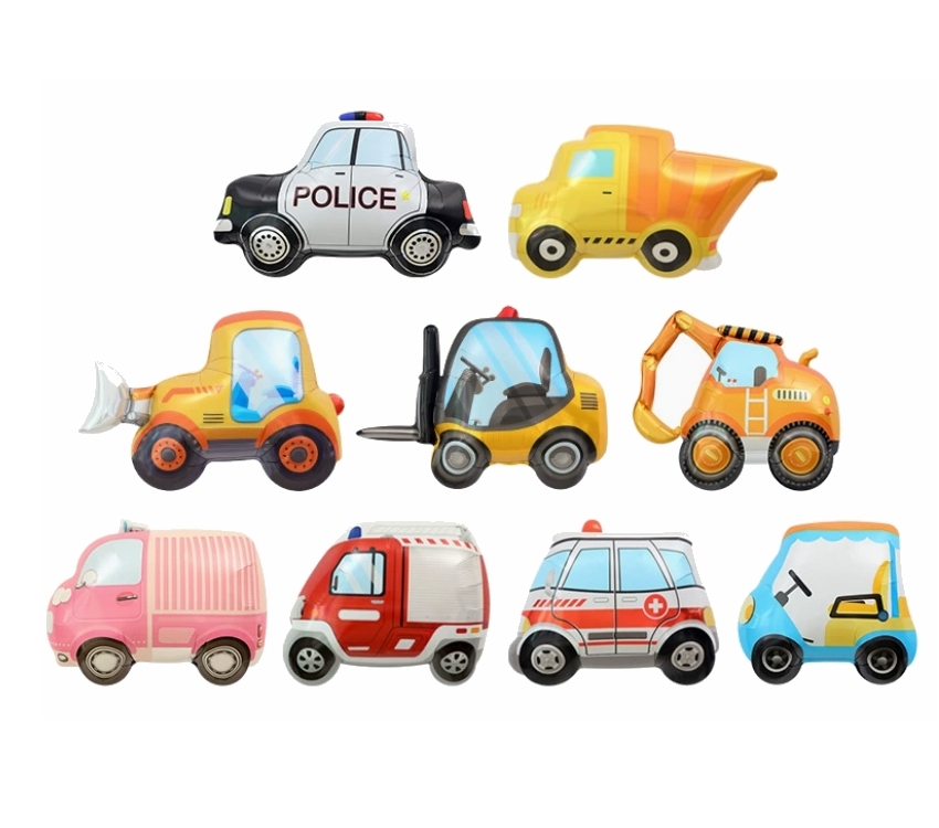 汽車卡通造型鋁膜氣球👉現貨