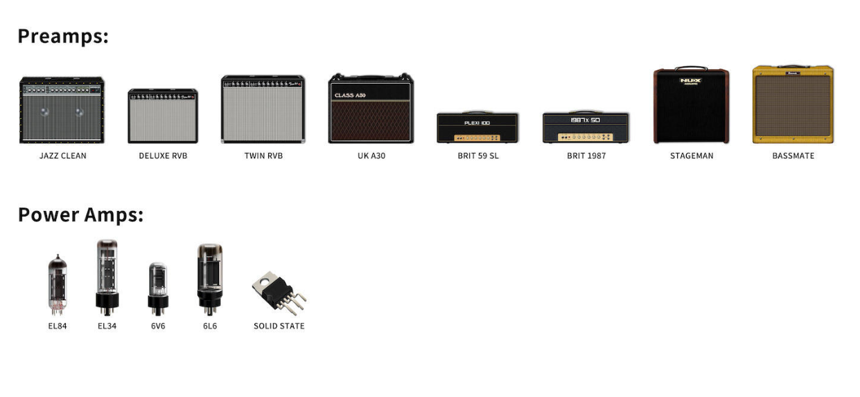 NUX Solid Studio MKII (NSS-6) PREAMP, POWER AMP SIMULAT