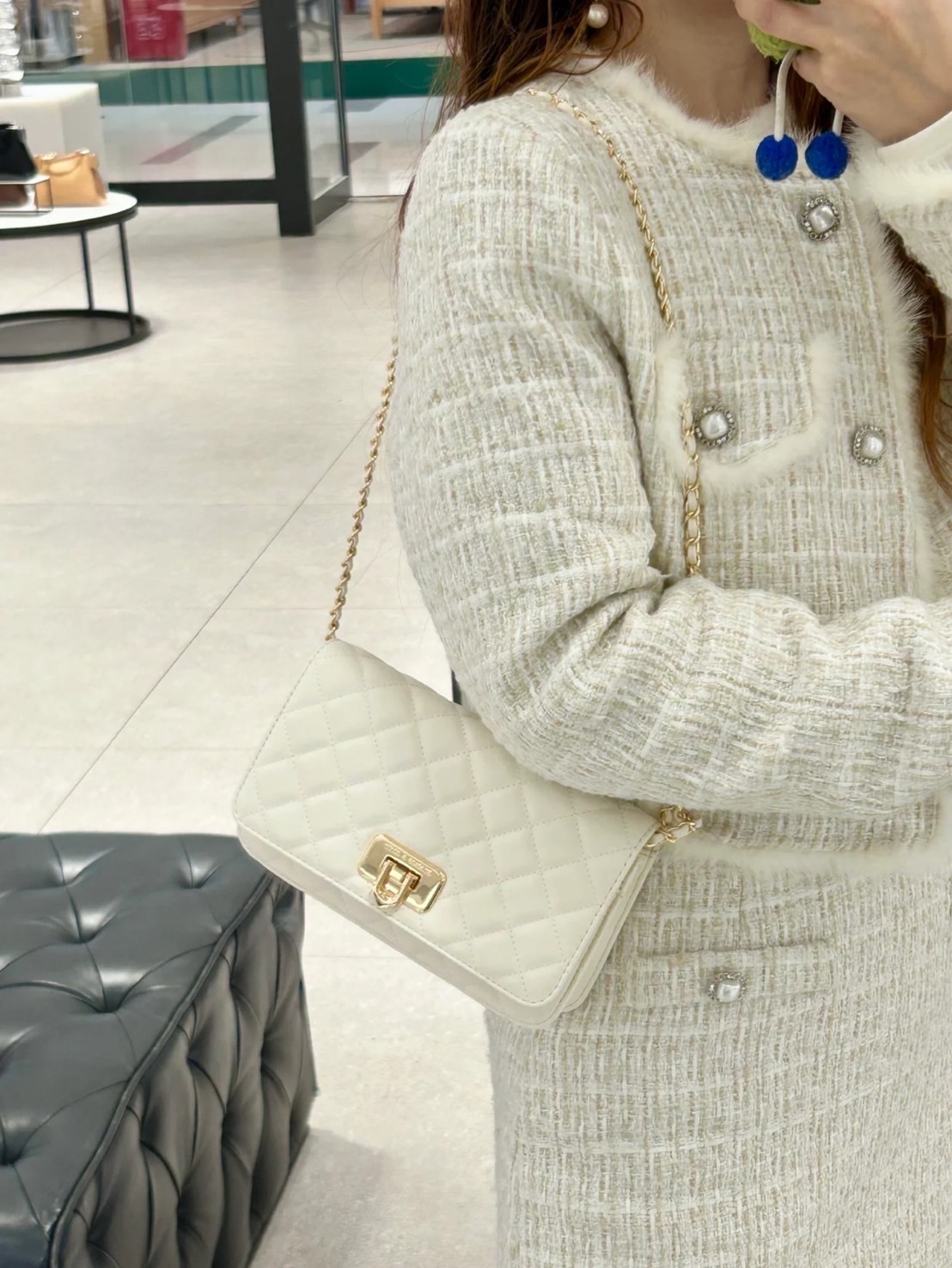 CHARLES & KEITH 小CK 菱格 鏈條包 CK2-70160131