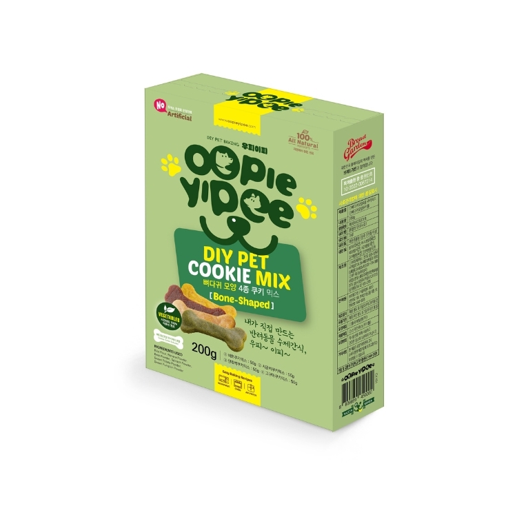 Oopie Yipee DIY Pet Cookie Mix (Bone-Shaped 4 Type)