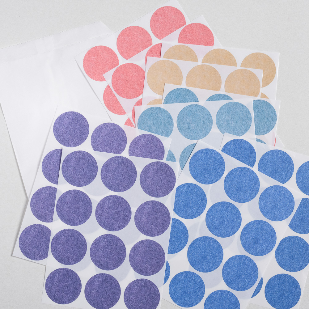 SIMULATION COLOURED DOT STICKERS Ｍ 3.5cm/oneoverone studio/TAIWAN