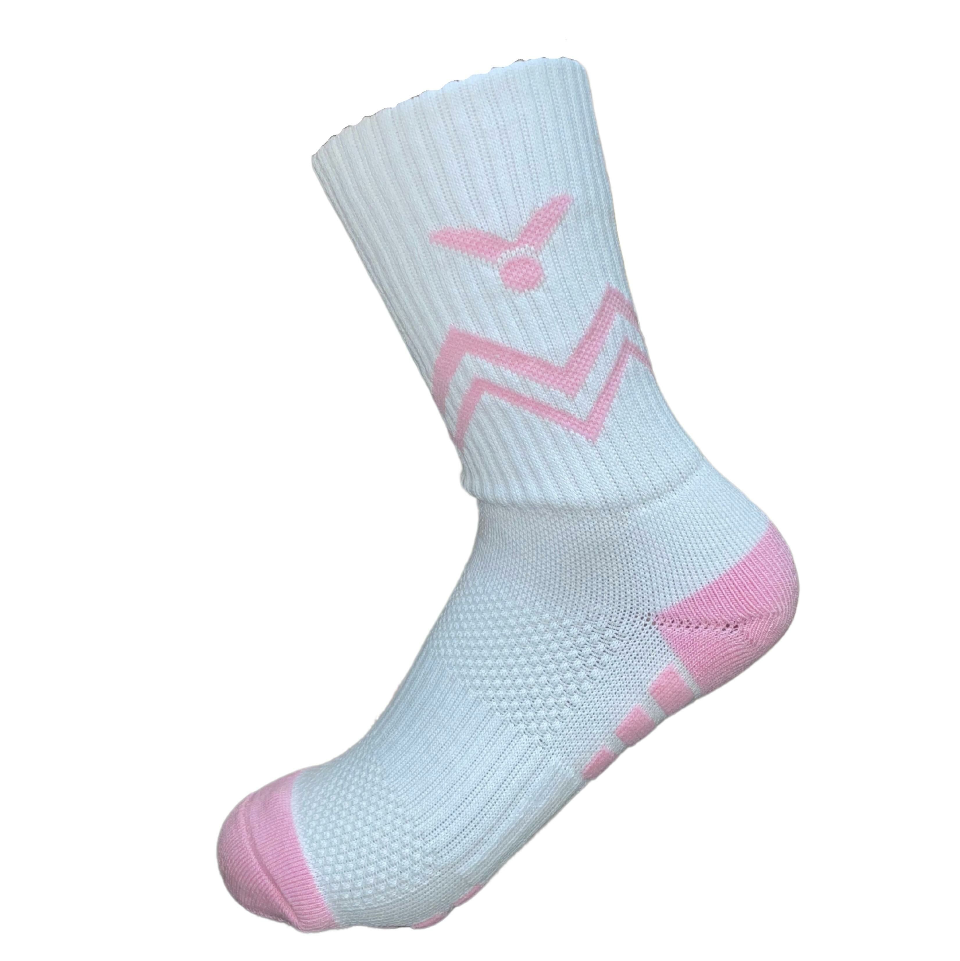 VICTOR 運動襪 白粉色【22-25cm】