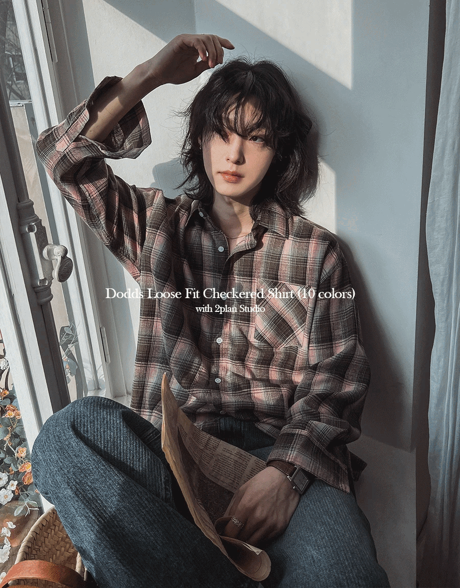 Doze 寬鬆格紋襯衫