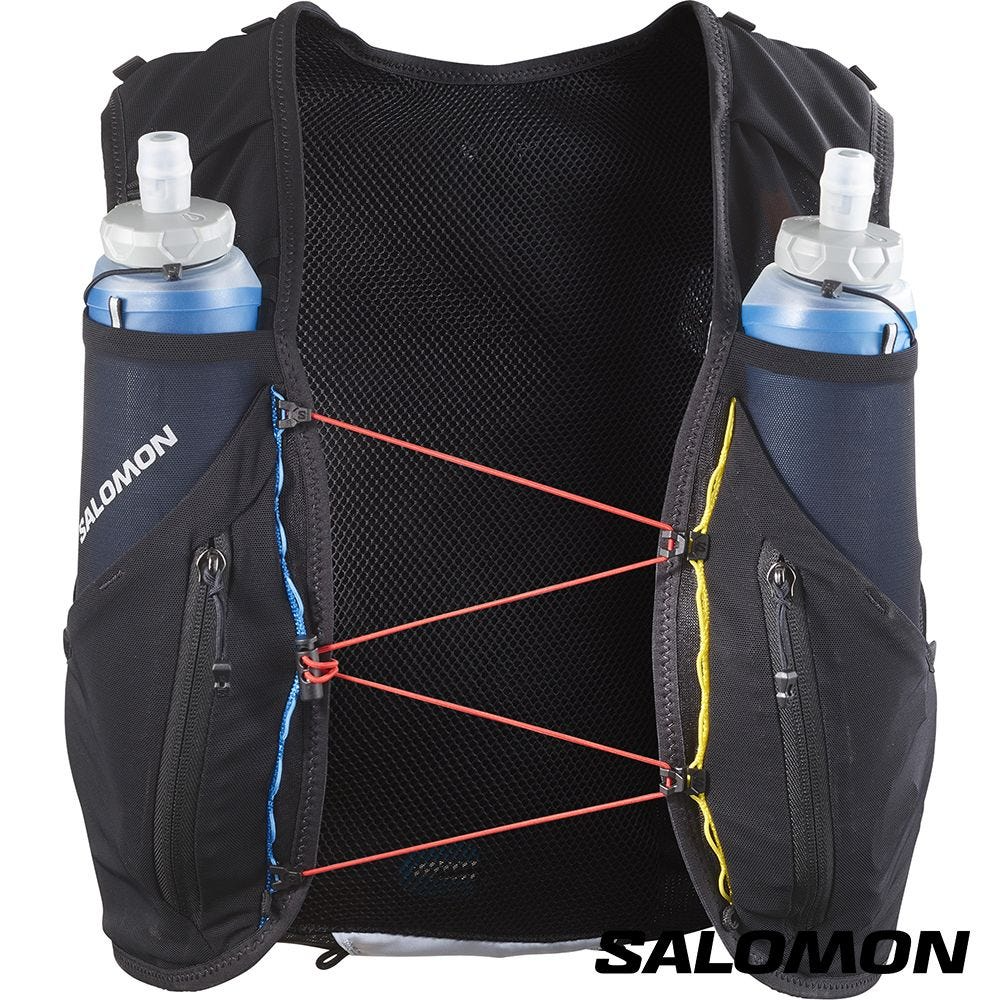 Salomon｜ADV SKIN 12 RACE FLAG 水袋背包組 "Black/White"