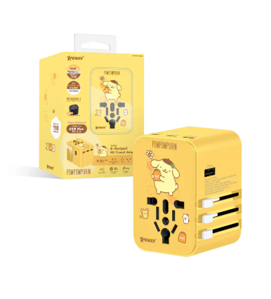 XPower x Sanrio Pompompurin TA45B 45W 6輸出 PD3.0/PPS旅行充電器