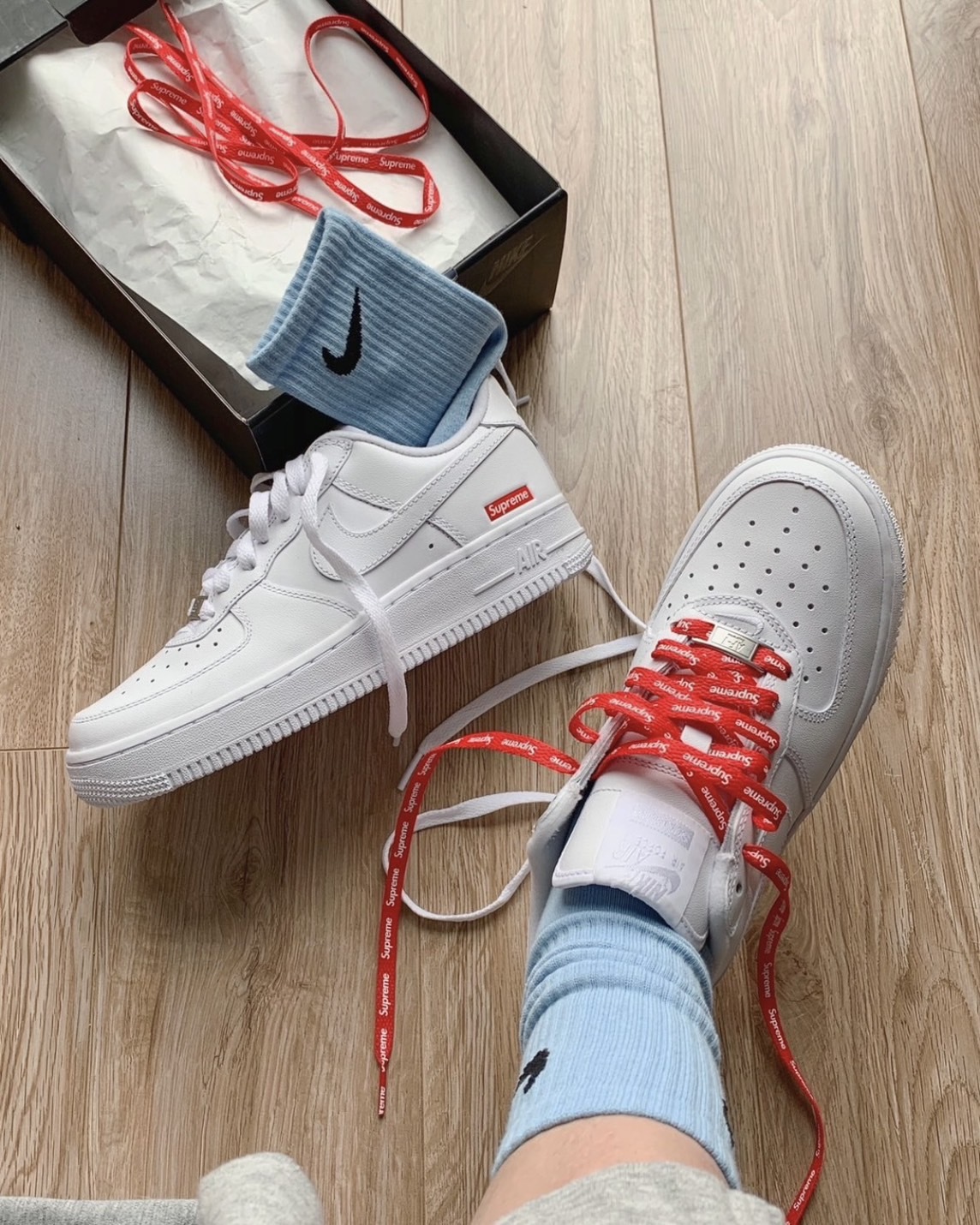 Supreme x Nike Air Force 1 Low 20SS 全白