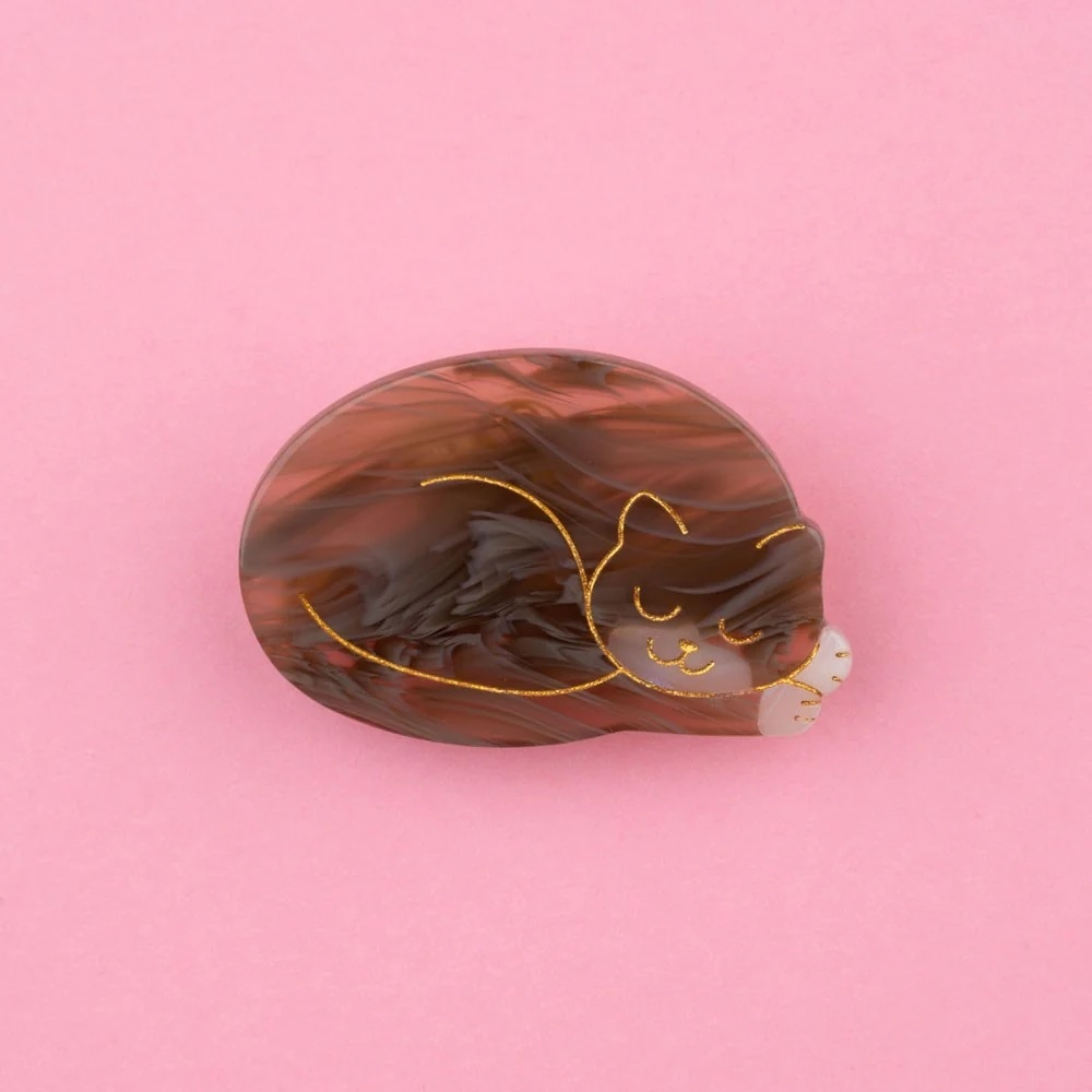 SLEEPING CAT MINI HAIR CLAW｜Coucou Suzette