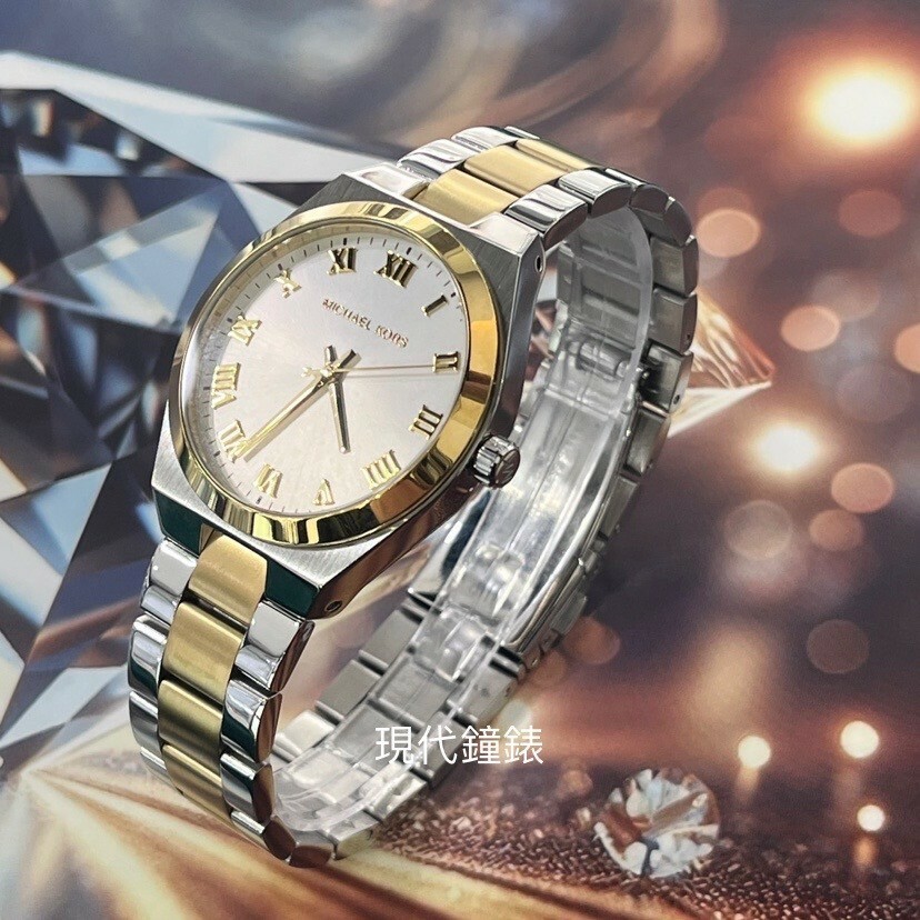 【MICHAEL KORS】 紐約時尚金腕錶MK7464 34mm 現代鐘錶