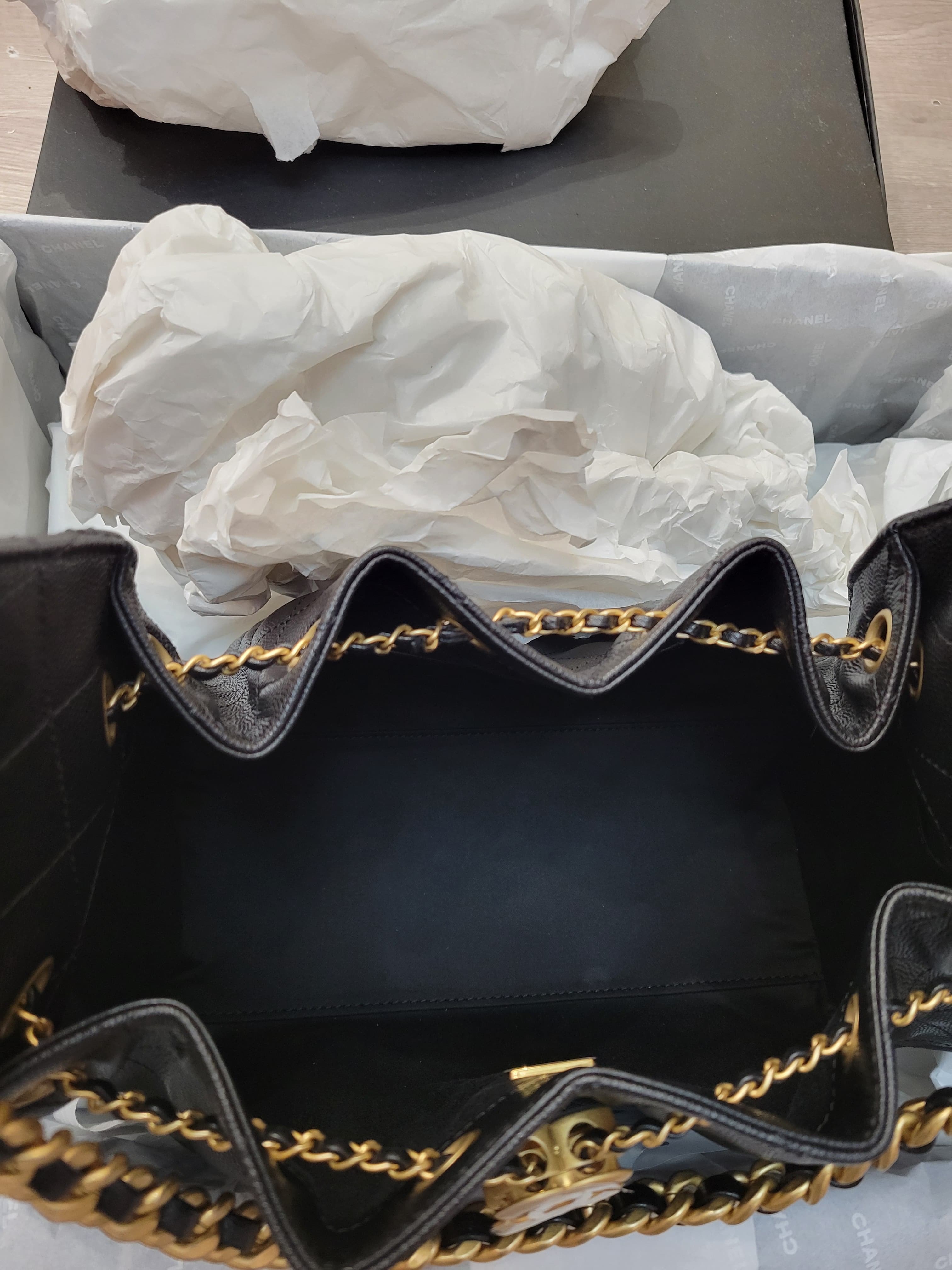 CHANEL AS5293 25 HOBO SMALL SIZE BLACK GOLD 黑金