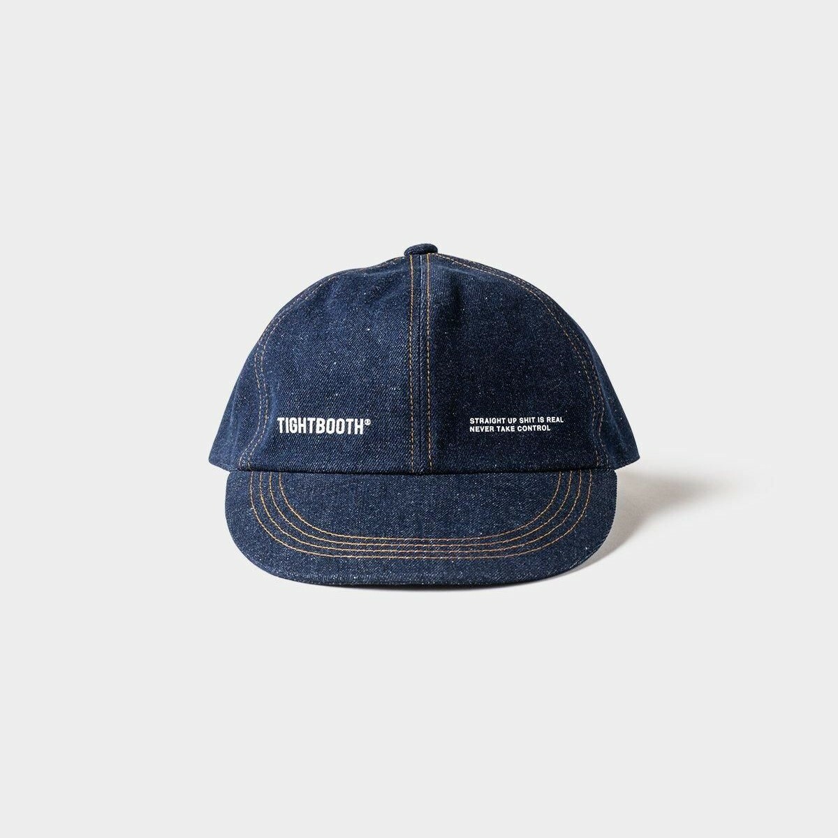 TIGHTBOOTH / LABEL LOGO DENIM 6 PANEL