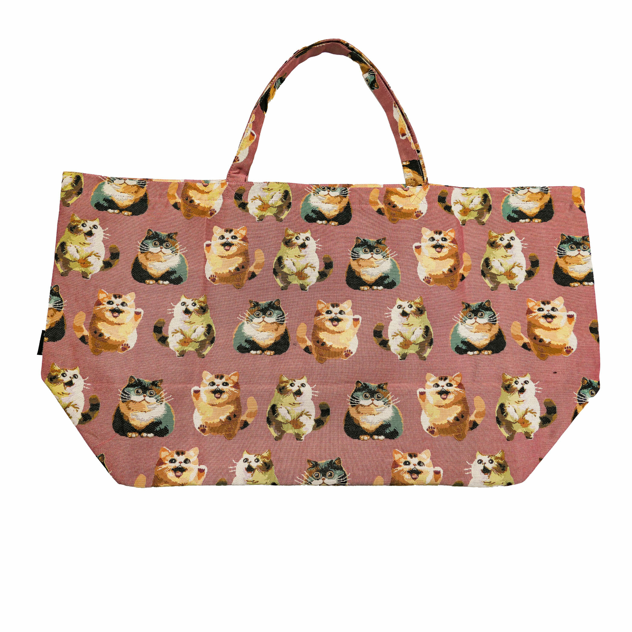 藝術編織提袋｜《貓》｜70x38尺寸