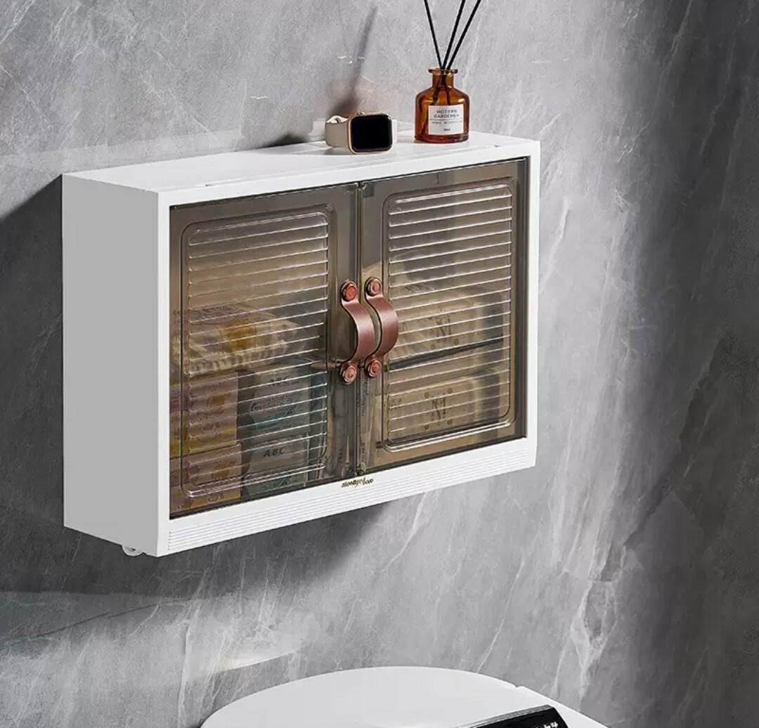 浴室免打孔壁掛收納盒