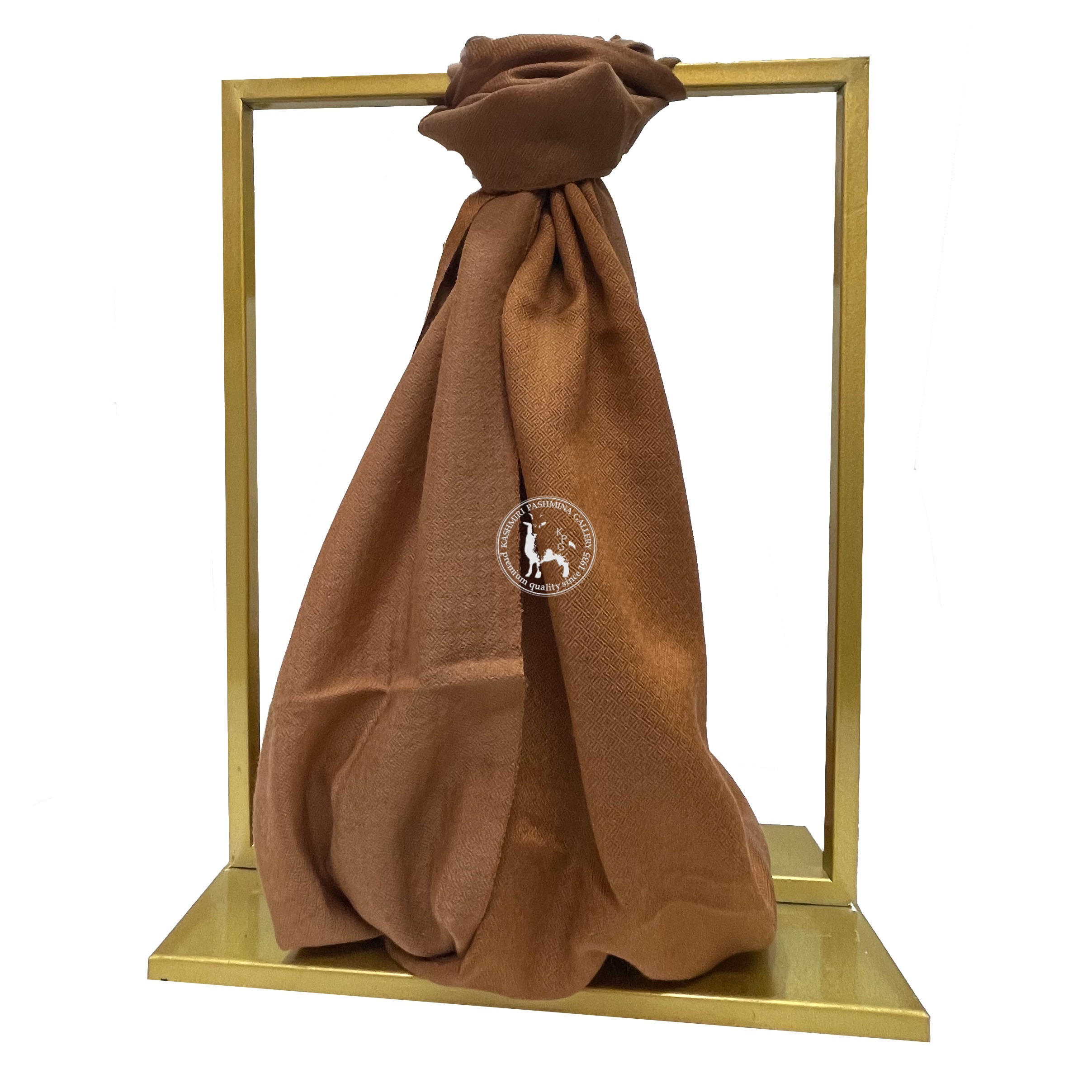 深淺啡色雙面喀什米爾山羊絨圍巾