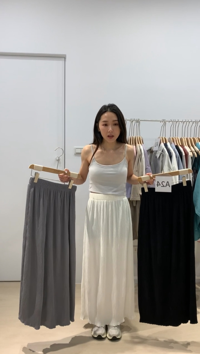 版娘激推必買！春天2.0超美小波紋長裙F size _8228