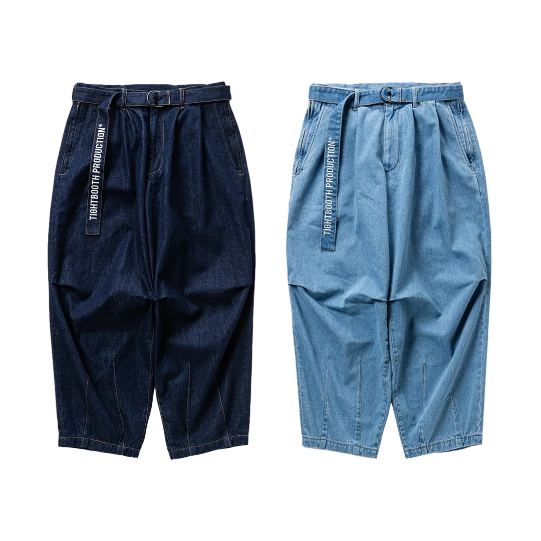TIGHTBOOTH/STRIPE SEERSUCKER BALLOON PANTS（Red） 【30%OFF