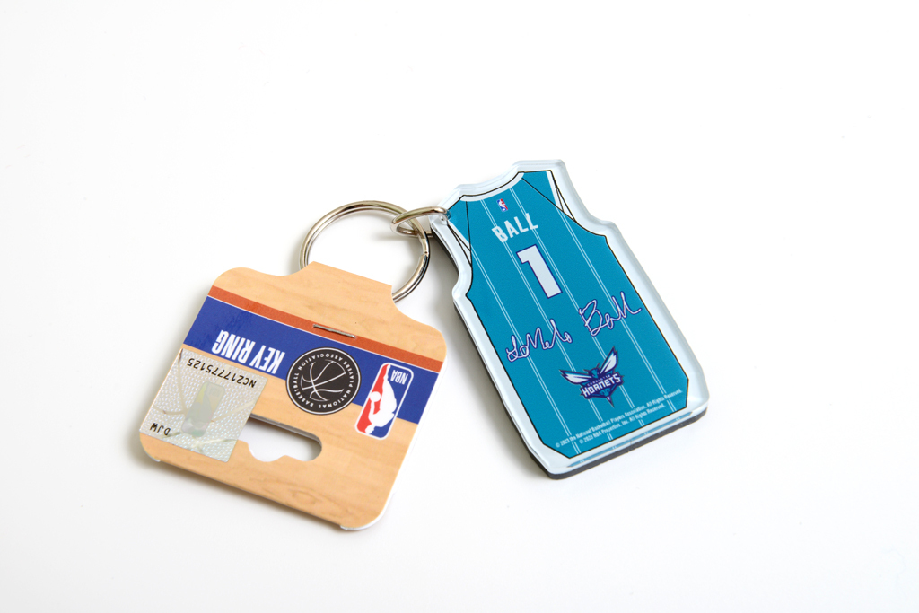 WinCraft 夏洛特黃蜂隊 LaMelo Ball 壓克力 球衣鑰匙圈