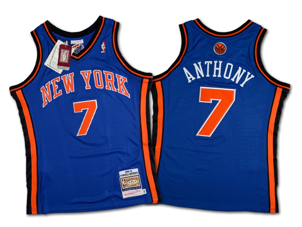 Mitchell & Ness 紐約尼克隊 Carmelo Anthony 2010-2011 復刻 球員版球衣