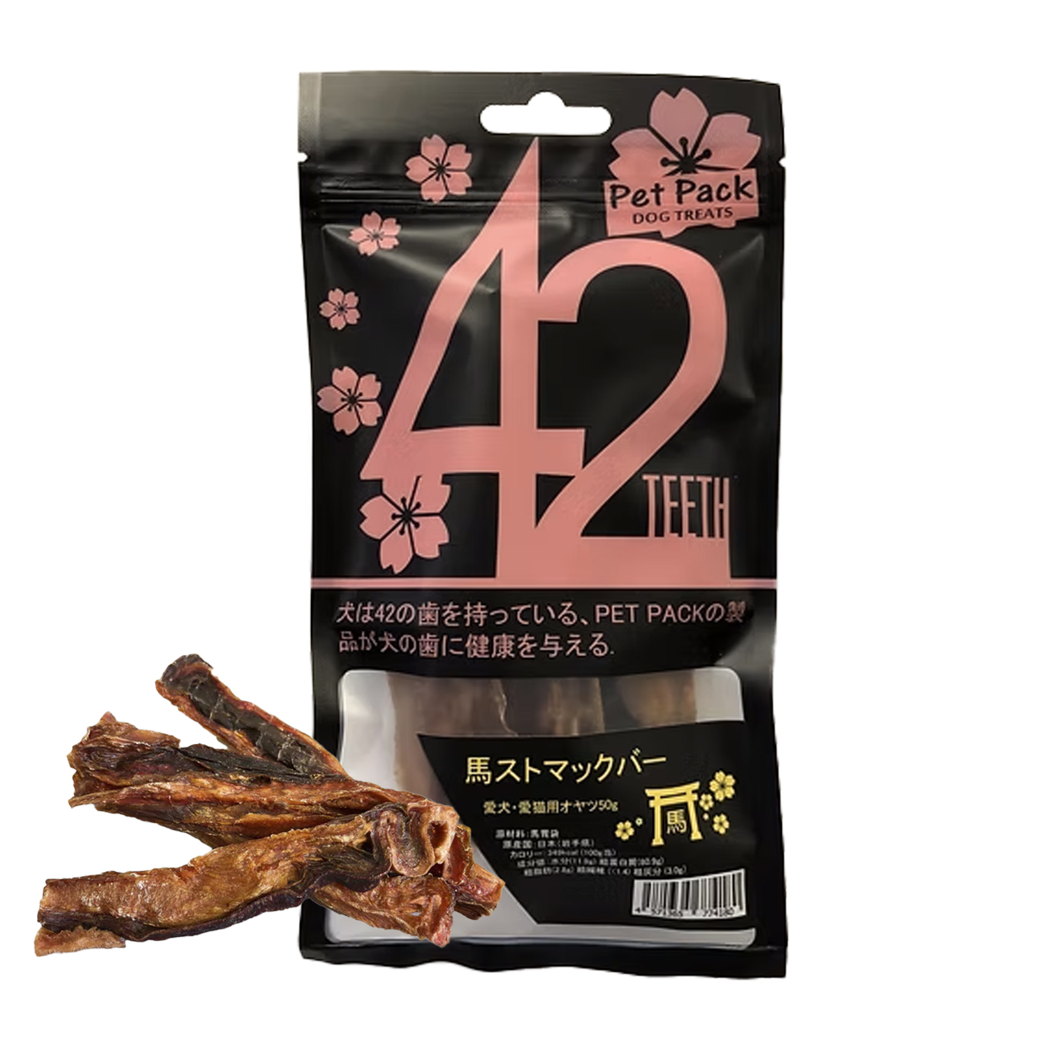 PET PACK 日本小食系列 - 馬胃條 50g