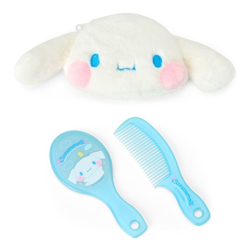 日本 Sanrio Cinnamoroll 玉桂狗 生日 可愛表情系列 - 鏡連梳套裝
