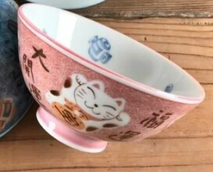 日本美濃焼陶瓷貓貓瓦碗11CM (日本製)