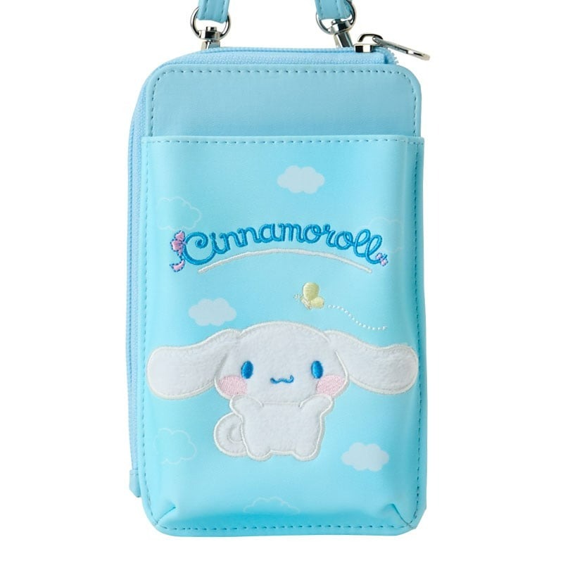 日本 Sanrio Cinnamoroll 玉桂狗 生日 可愛表情系列 - PU皮斜揹手機袋