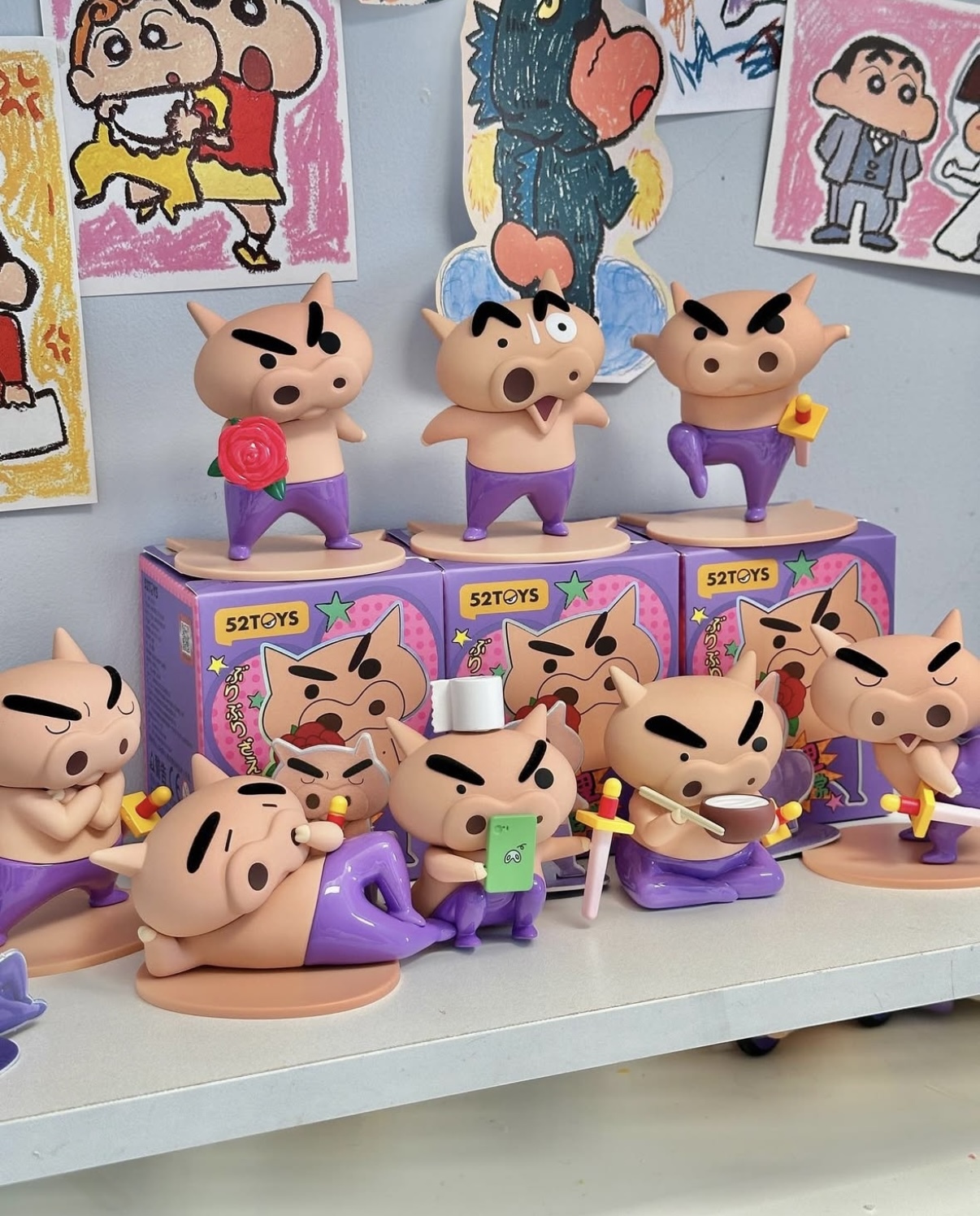 蠟筆小新 正版授權 不理不理左衛門的日常  公仔 盲盒 擺件 植絨 8+1款/預購