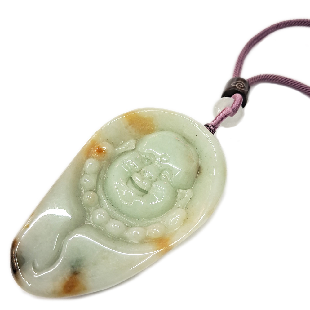 彌勒佛緬甸天然翡翠A貨【十方】135566