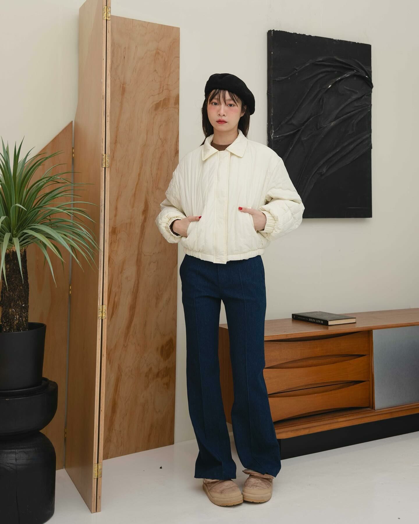 Kimmame - White Chocolate 短版羽絨外套