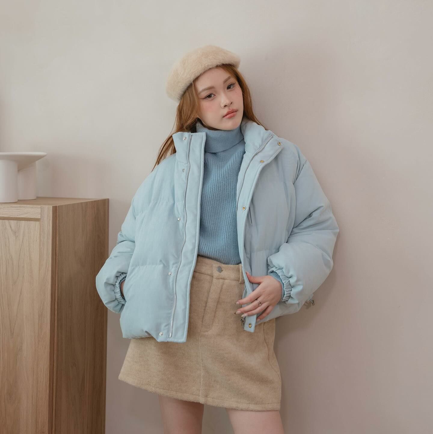 Kimmame - Bread Wool 半截短裙