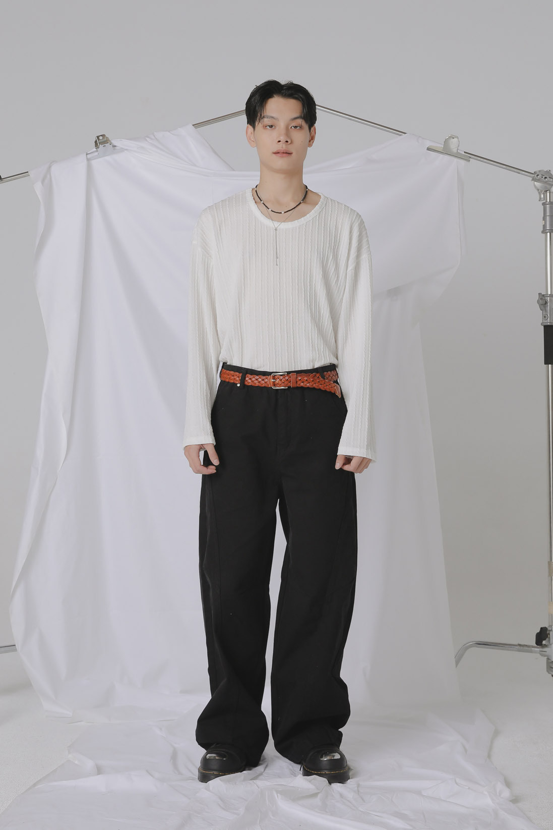 Cable U-Neck Knit #毛衣