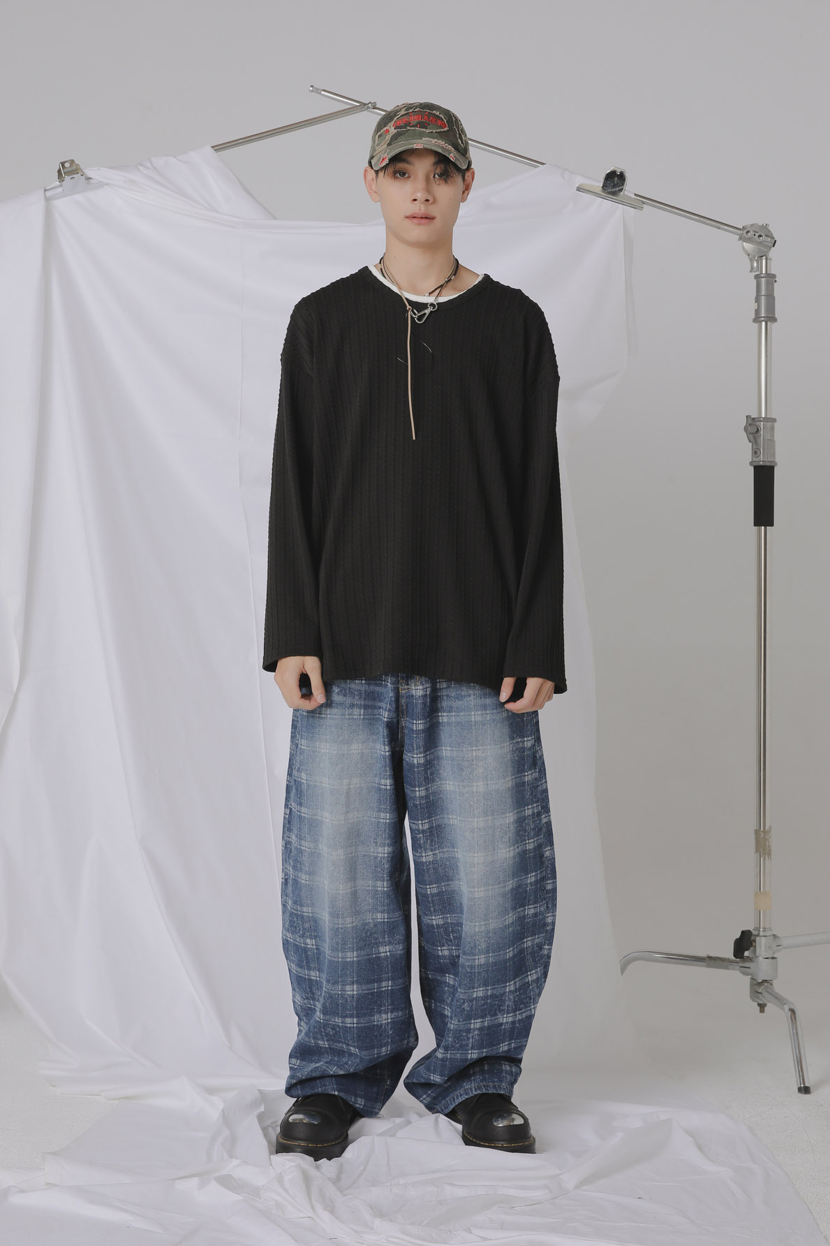 Cable U-Neck Knit #毛衣