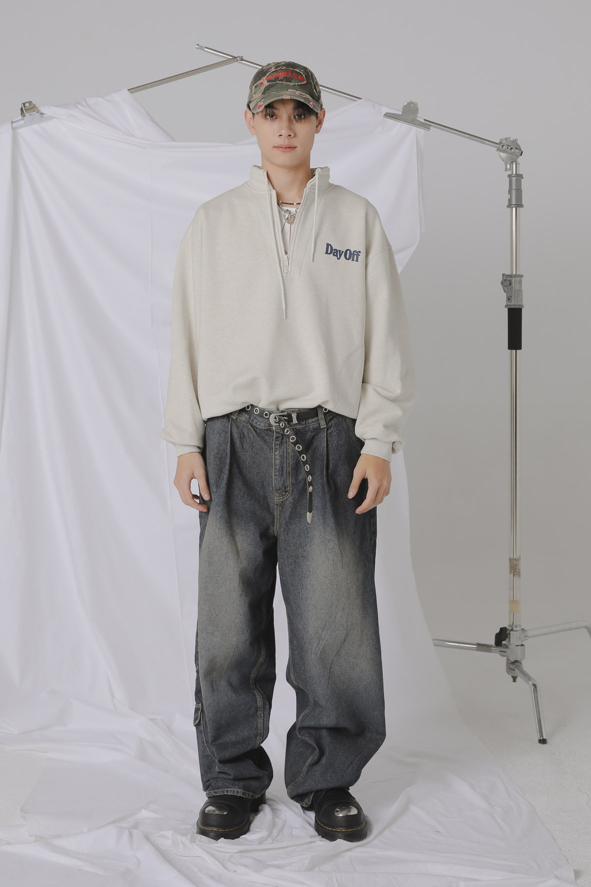 Day Off Half Zip Up #上衣