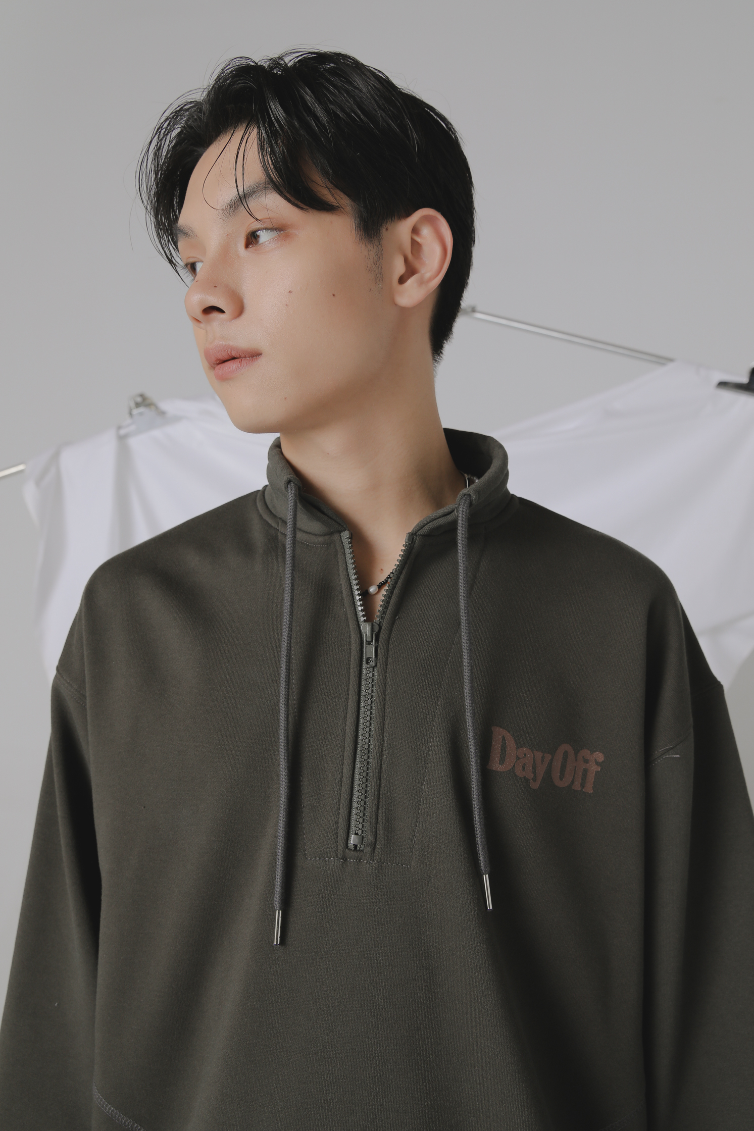 Day Off Half Zip Up #上衣