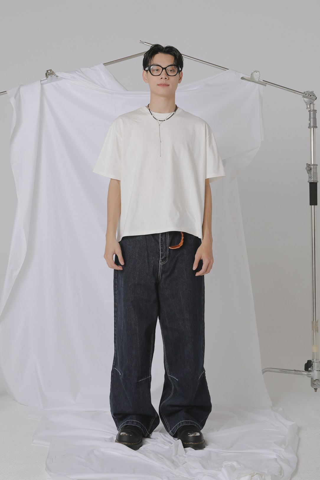 Embroidery Pocket Denim Pants #長褲