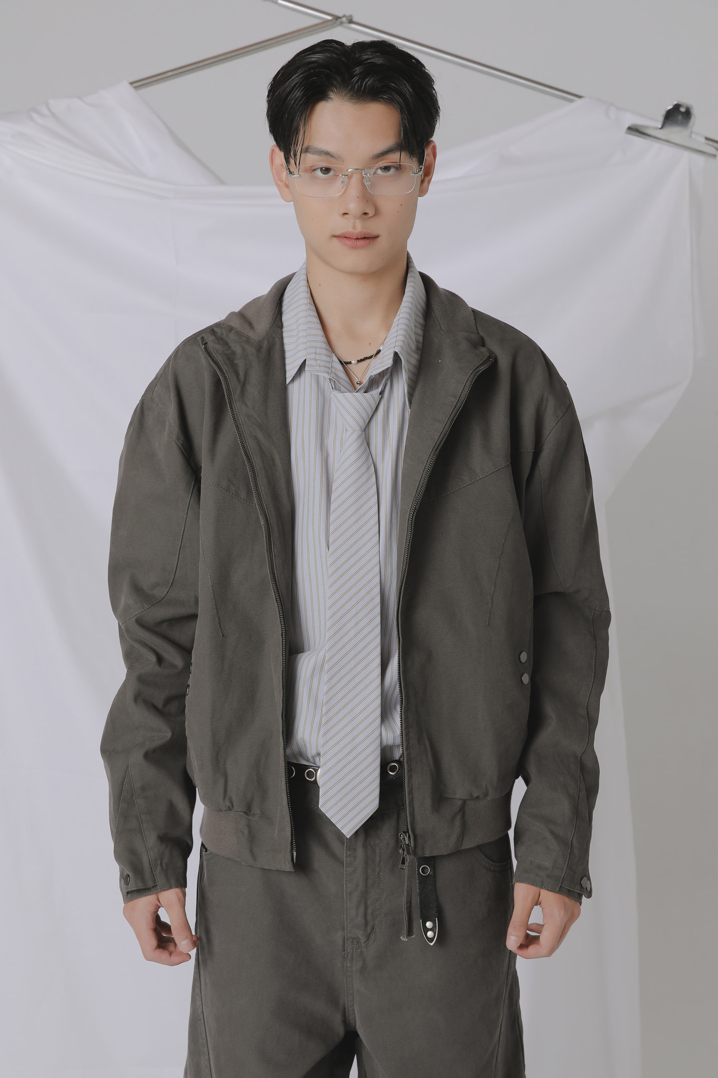 Label Cotton Track Jacket #外套
