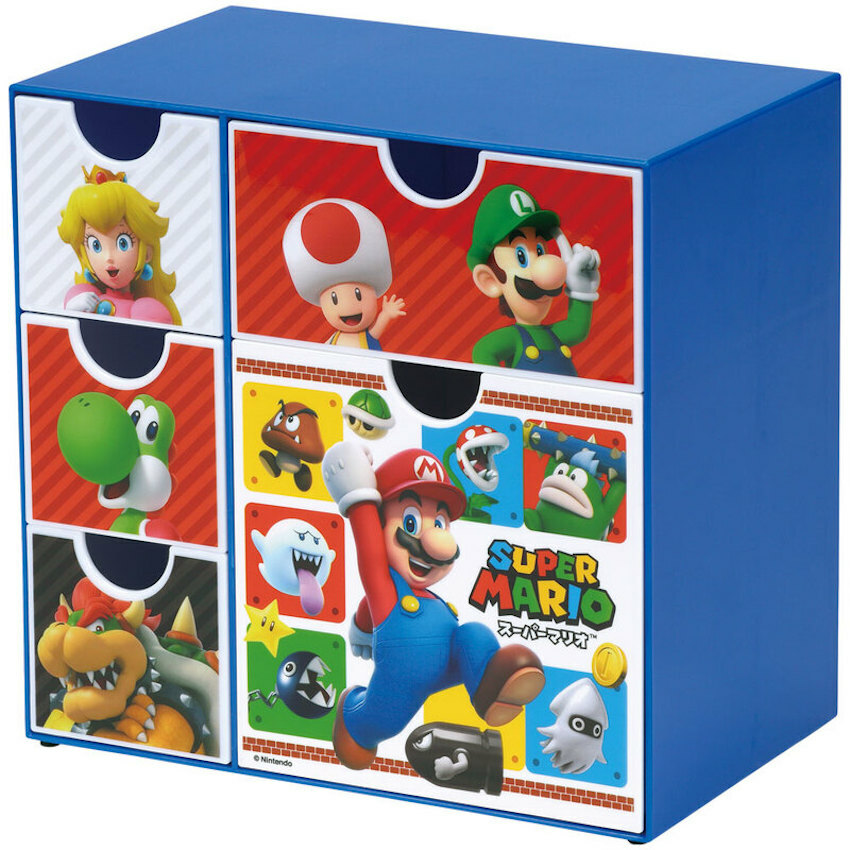 日本 Skater 桌面收納櫃 - Super Mario